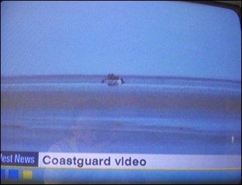 A Coastguard video showing the rescue