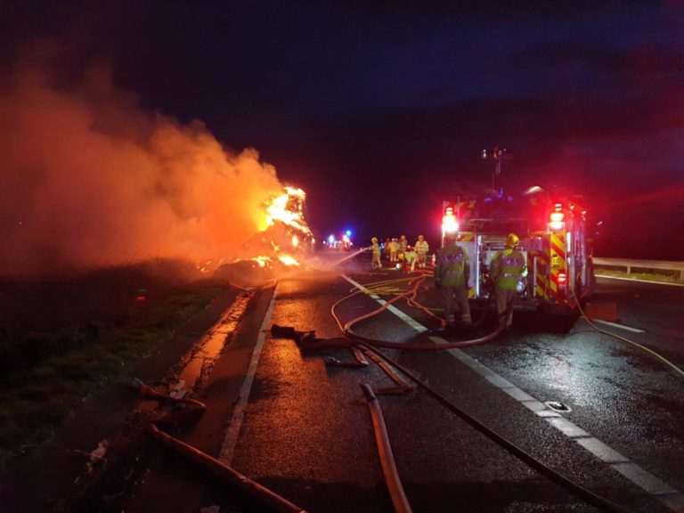 VIDEO: Lorry Fire On M5 Motorway Causes Six Miles Of Tailbacks For ...