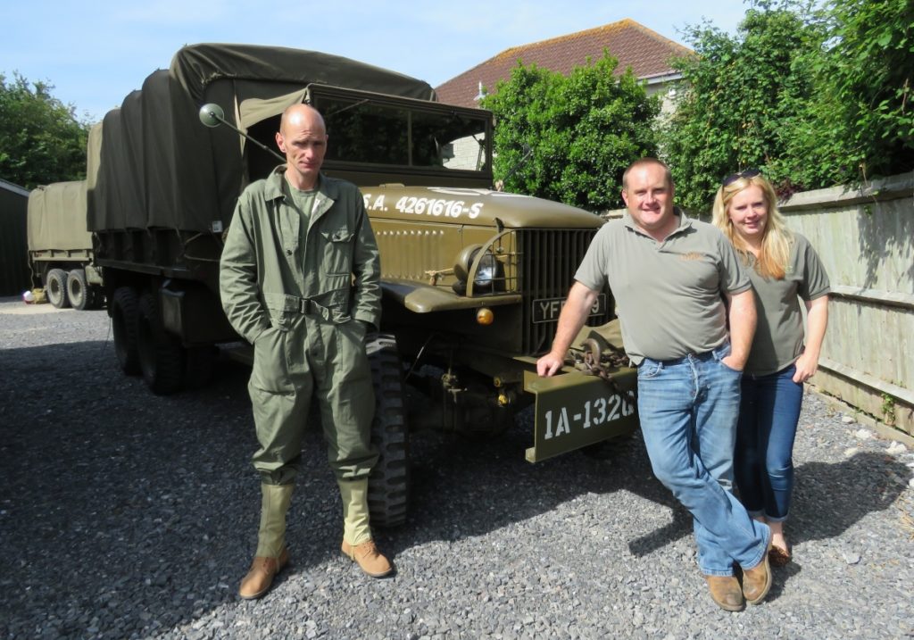 Convoy of army vehicle enthusiasts leaves Highbridge on special DDay trip