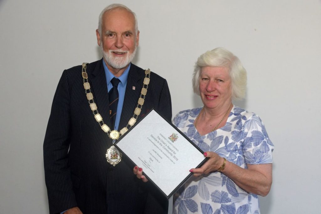 Two unsung community heroes honoured by Somerset County Council Chairman