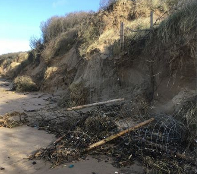 Berrow dunes damage