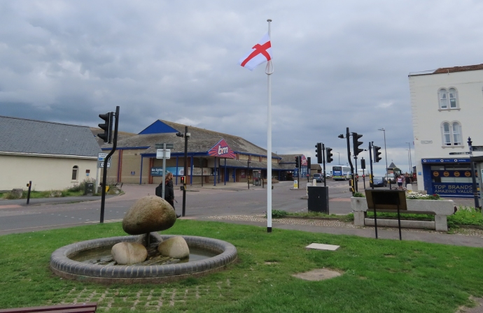 England flag in Burnham-On-Sea