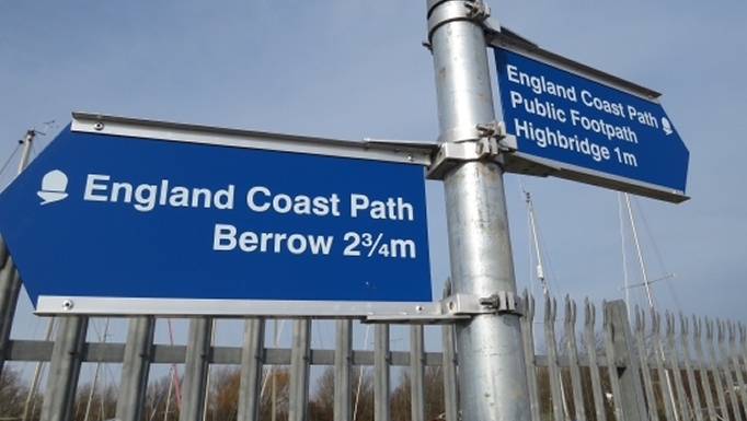 England Coast Path through Burnham-On-Sea