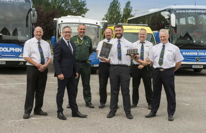 Local coach operator Bakers Dolphin, whose drivers volunteered to help the ambulance service when lockdown struck in 2020, have been recognised with a top industry award.