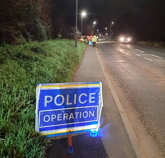 Police drink and drug driving operation