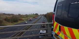 Police on M5 motorway