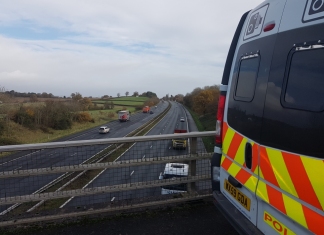 Police on M5 motorway