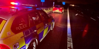 Police on M5 motorway