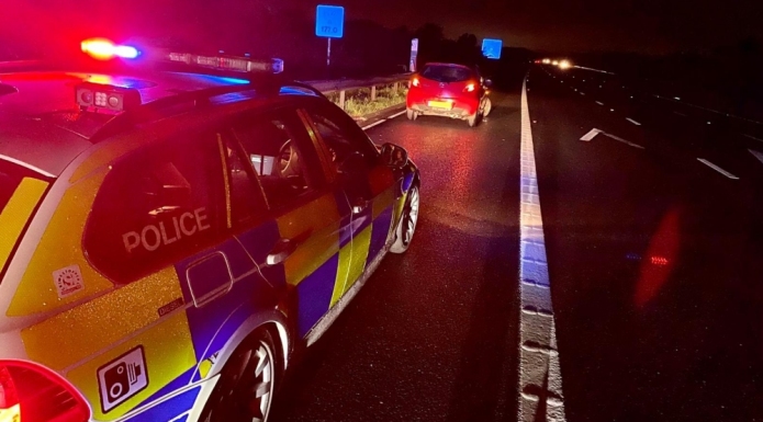 Police on M5 motorway