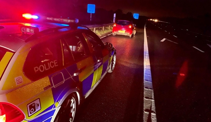 Police on M5 motorway