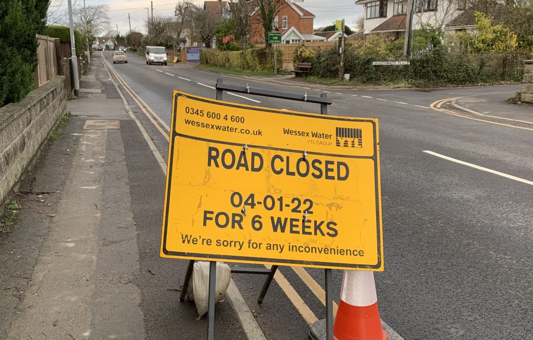 Six weeks of Berrow Road roadworks by Wessex Water starts