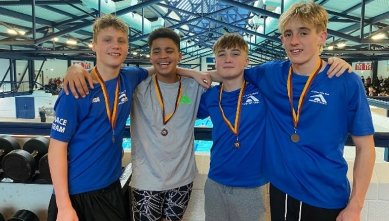 Burnham's Academy Swim Team celebrates success at County Championships