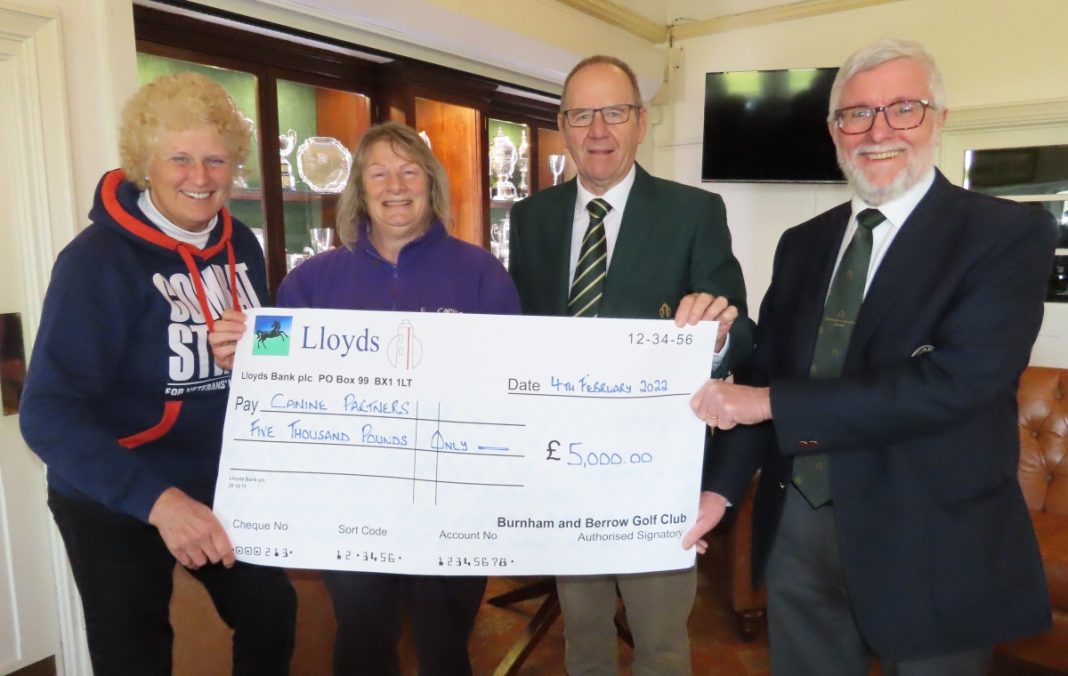 Burnham-On-Sea and Berrow Golf Club raises huge £12,000 for three charities