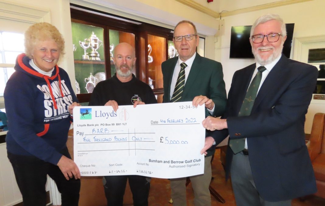 Burnham-On-Sea and Berrow Golf Club raises huge £12,000 for three charities