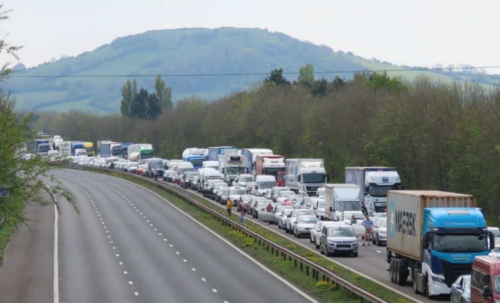 Motorcyclist airlifted to hospital after M5 crash between Burnham-On ...