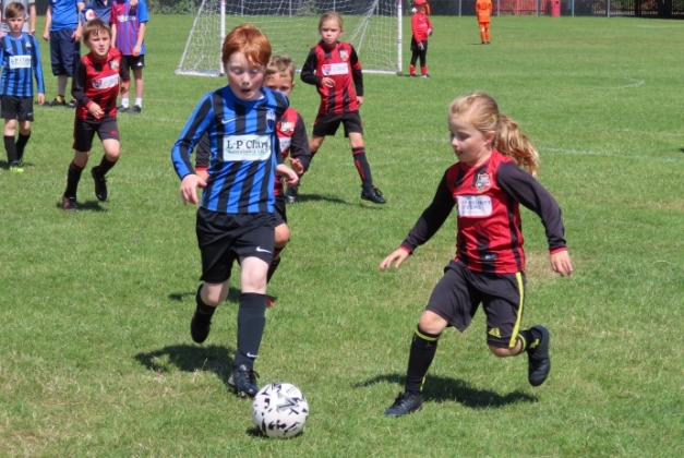 Hundreds of young football players take part in Highbridge festival