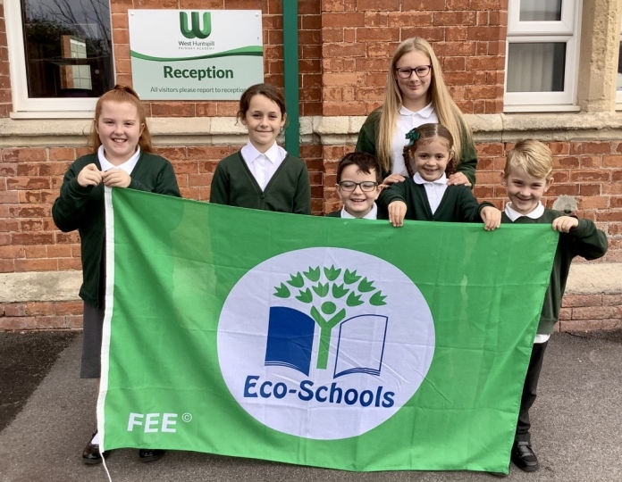 Huntspill Primary Academies win coveted Eco-Schools Green Flag