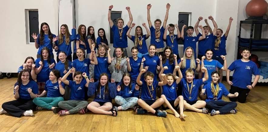 Burnham Academy Swim Team celebrates win in Cotswold League series