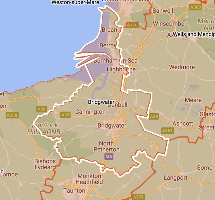 New Bridgwater and Burnham constituency map