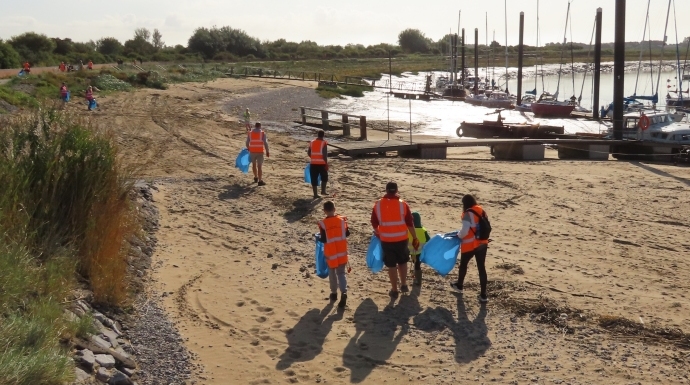 Friends of Burnham Beach litter pick in Burnham-On-Sea