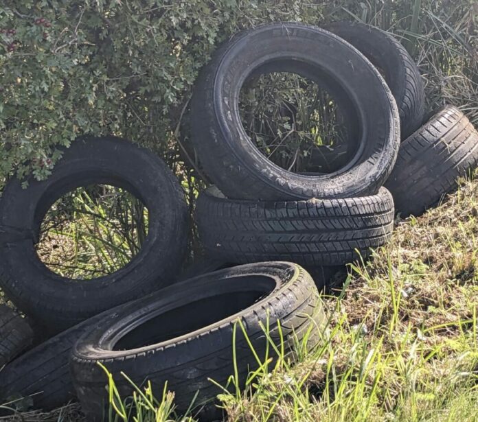 200 tyres found between villages of Mark and Wedmore