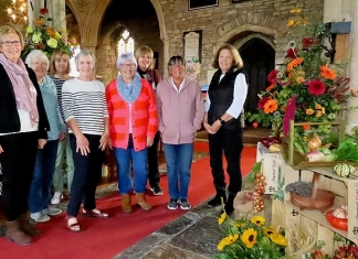 Mark Church Flower Festival near Burnham-On-Sea