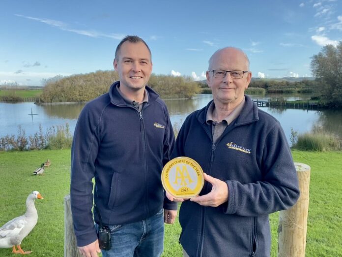 Mike and Jon Harris at Warren Farm Holiday Park in Brean