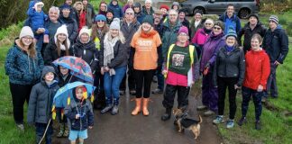 Pawlett Hams protest walk