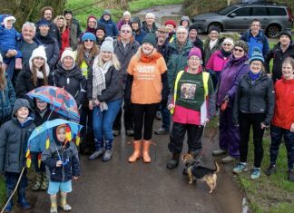 Pawlett Hams protest walk