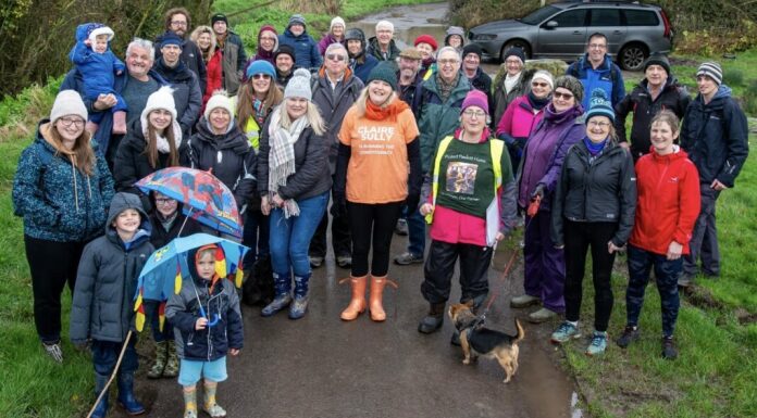 Pawlett Hams protest walk