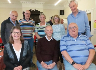 Burnham-On-Sea community centre President Ken Hindle with the trustees