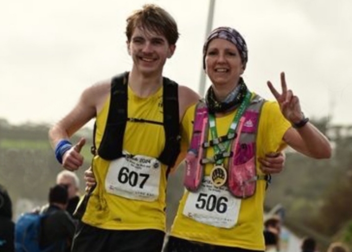 Burnham-On-Sea fundraisers Julie Lench and her son Alfie