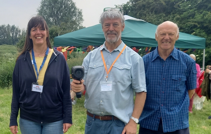 Thermal camera presented to Burnham-On-Sea Repair Cafe