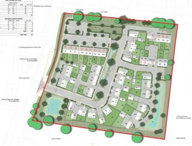 Updated plans for 45 new homes in West Huntspill win approval from councillors