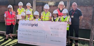 East Huntspill School awarded £1,000 by National Grid for creating T-pylon time capsule