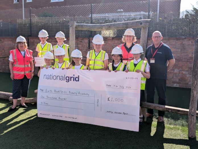 East Huntspill School awarded £1,000 by National Grid for creating T-pylon time capsule