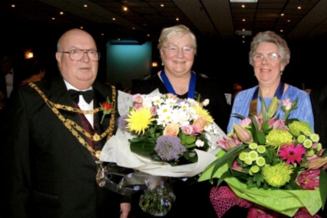 Eric and Gillian Gill as Burnham-On-Sea and Highbridge Mayor and Mayoress