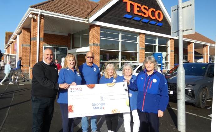 Burnham-On-Sea Tesco store gives funding boost to Friends of Burnham Hospital