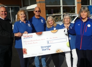 Burnham-On-Sea Tesco store gives funding boost to Friends of Burnham Hospital