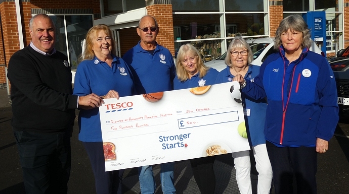 Burnham-On-Sea Tesco store gives funding boost to Friends of Burnham Hospital