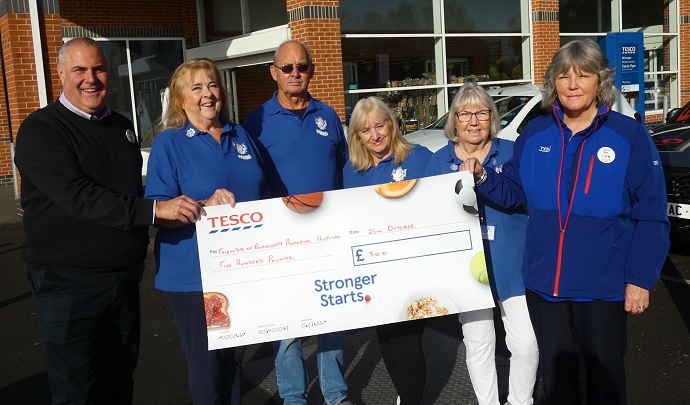 Burnham-On-Sea Tesco store gives funding boost to Friends of Burnham Hospital