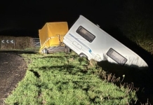 Burnham-On-Sea fire crew rescues two people from motorhome in water-filled rhyne