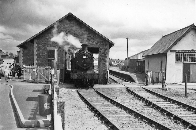 Burnham-On-Sea Railway Station in 1962